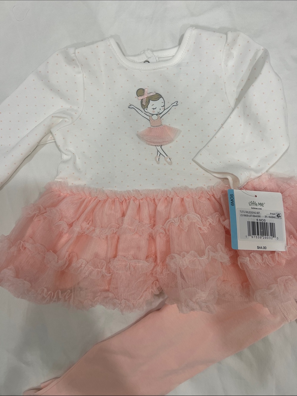 Little Me Pink & White Ballerina Tutu Set